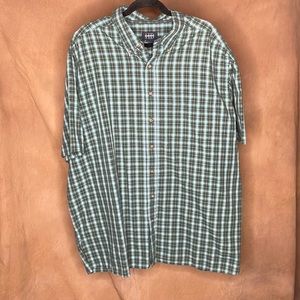 Harbor Bay Men's 2XL Short Sleeve Button Down Shirt - LIKE NEW CONDITION